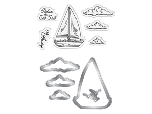 Crafter's Companion Message in a Bottle Stamp & Die – Sailboat