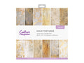 Crafter's Companion 12”x12” Paper Pad - Gold Textures