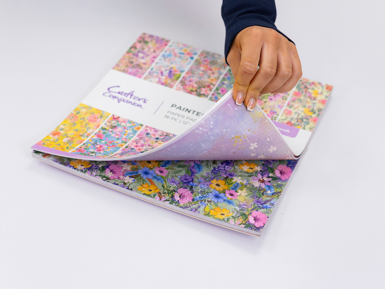 Spring Floral Print Paper Pad - 12" x 12"