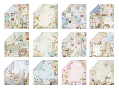 Garden Scrapbook Paper Pad 12" x 12"