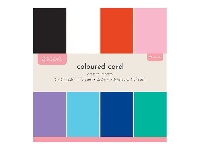 Crafters Companion 6” x 6” Card Pad - Dress to Impress