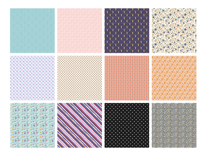 Crafters Companion 6” x 6” Paper Pad - Timeless Textiles