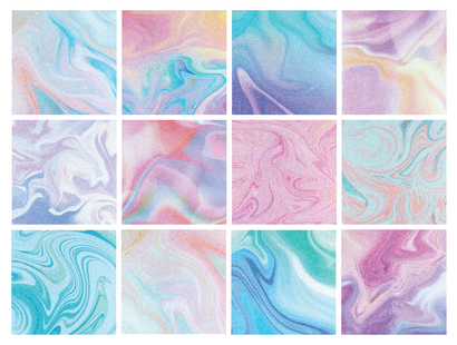 Glitter Marble Paper Pad 8" x 8"