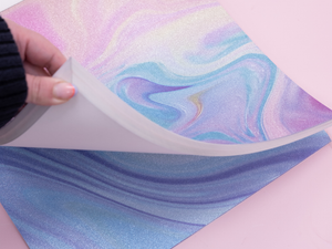 Glitter Marble Paper Pad 8" x 8"