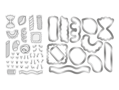 Crafter’s Companion Pasta La Vista Stamp & Die - Pasta Party