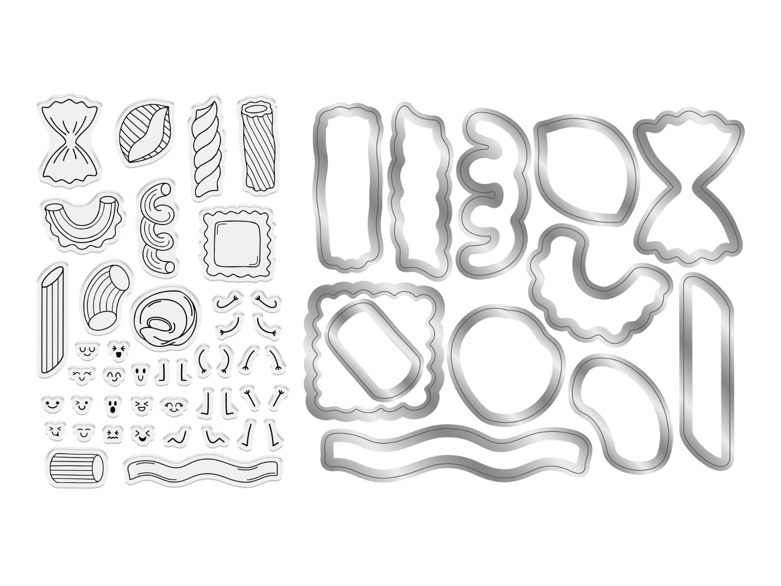 Crafter’s Companion Pasta La Vista Stamp & Die - Pasta Party