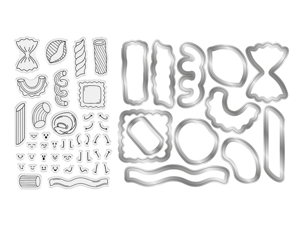 Crafter’s Companion Pasta La Vista Stamp & Die - Pasta Party