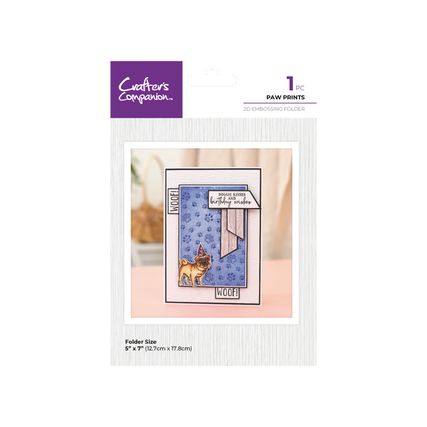 Crafter's Companion Pets Rule 2D Embossing Folder 5
