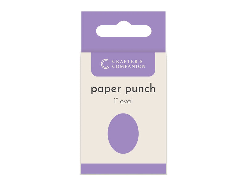Crafter's Companion Paper Punch - Oval 1"