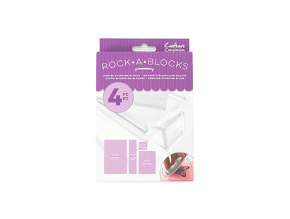 Clear Rock-A-Blocks - Set of 4 Stamping Blocks