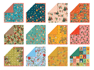 Crafter's Companion Retro Christmas Collection 12" x12' Pad