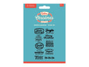 Crafter's Companion Retro Christmas Collection Clear Acrylic Stamp Set - Winter Blessings