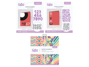 Retro Alphabet & Number Dies SHOWSTOPPER