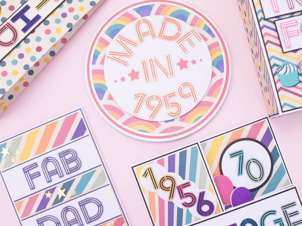 Retro Alphabet & Number Dies SHOWSTOPPER