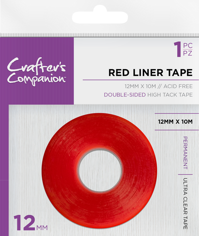 Crafter's Companion Red Liner Double Sided Tape (12mm)