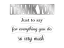 Crafters Companion - Stamp & Die Set - Thank You For Everything