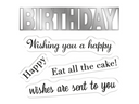 Crafter's Companion Stamp & Die Set - Wishing You A Happy Birthday