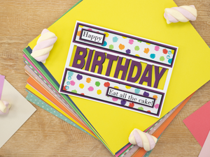 Crafter's Companion Stamp & Die Set - Wishing You A Happy Birthday