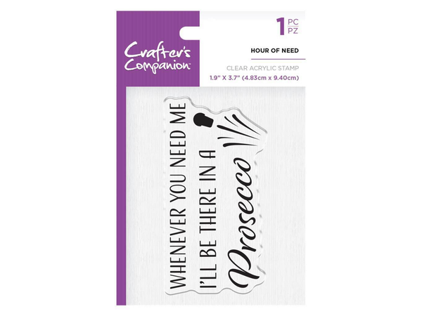 Crafters Companion Clear Acrylic Stamps - Hour of Need