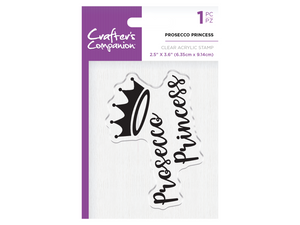 Crafters Companion Clear Acrylic Stamps - Prosecco Princess