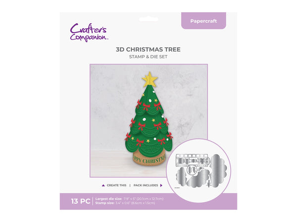 Crafter’s Companion Stamp & Dies - 3D Christmas Tree