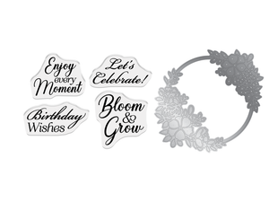 Crafter's Companion Stamp and Die Set - Bloom & Grow