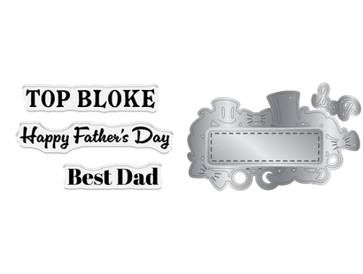 Crafter's Companion Stamp & Die - Happy Fathers Day