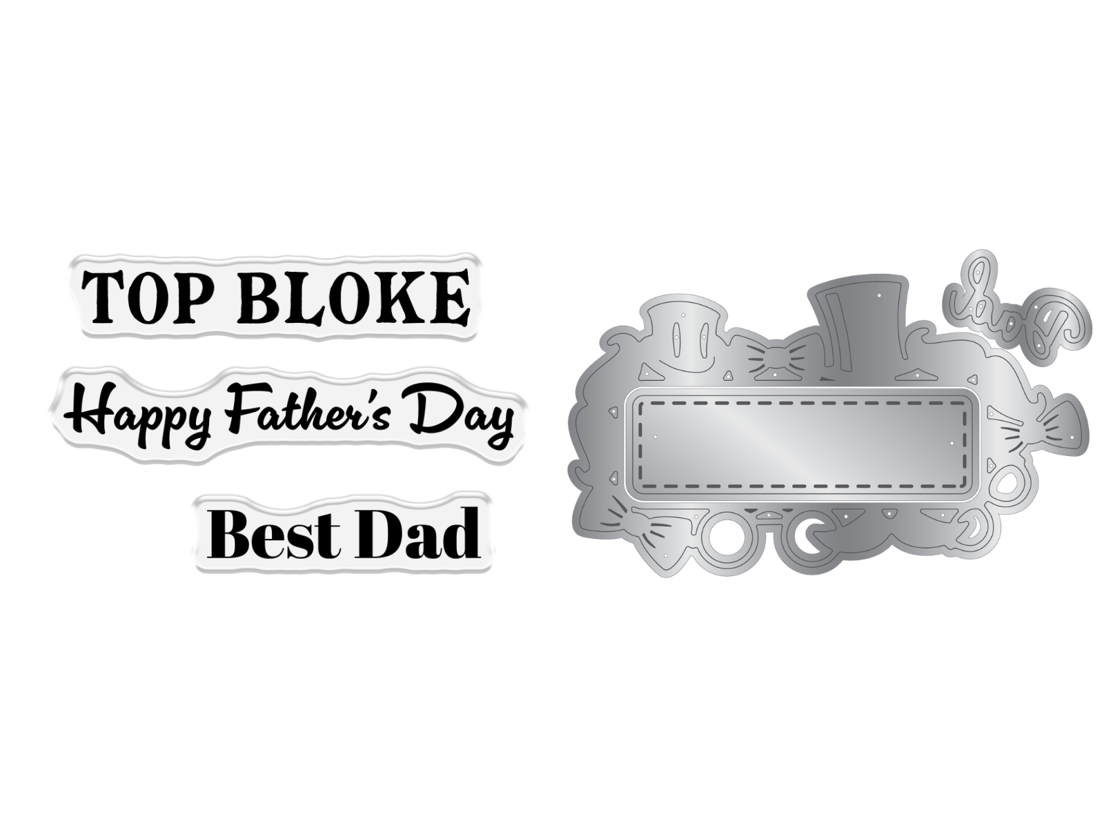 Crafter's Companion Stamp & Die - Happy Fathers Day