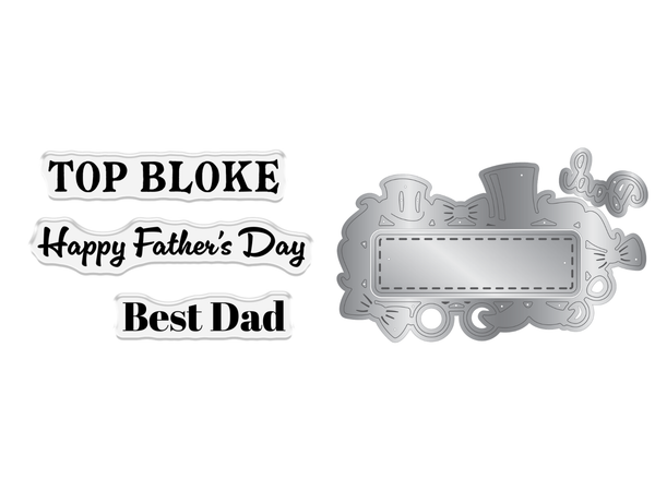 Crafter's Companion Stamp & Die - Happy Fathers Day