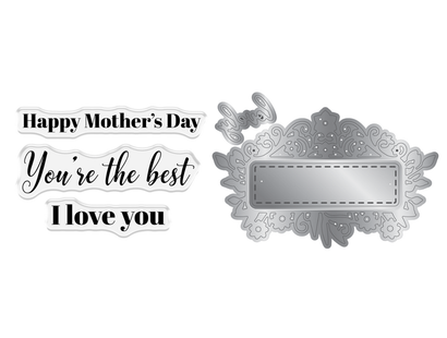 Crafter's Companion Stamp & Die - Happy Mothers Day
