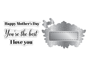 Crafter's Companion Stamp & Die - Happy Mothers Day