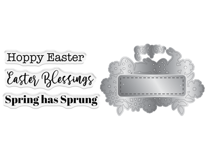 Crafter's Companion Stamp & Die - Hoppy Easter