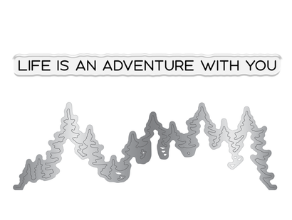 Crafters Companion Stamp and Die - Life is an Adventure