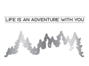 Crafters Companion Stamp and Die - Life is an Adventure