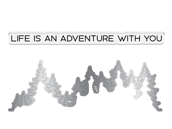 Crafters Companion Stamp and Die - Life is an Adventure