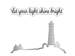 Crafters Companion Stamp and Die -Let your Light Shine