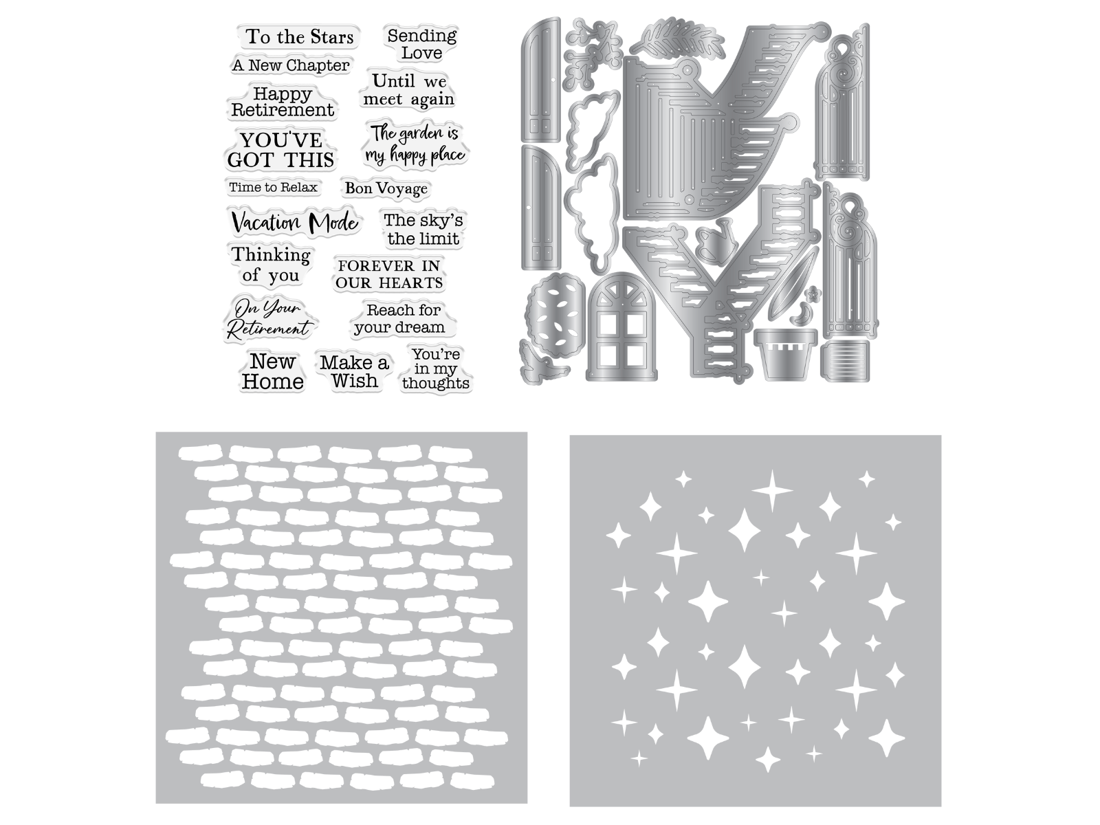 Crafter’s Companion Stamp, Die & Stencil - Staircase Scene