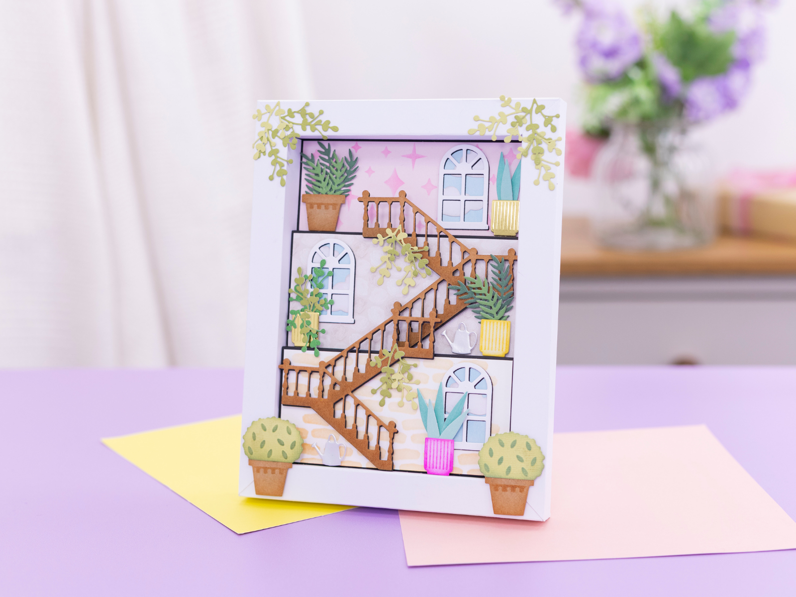 Crafter’s Companion Stamp, Die & Stencil - Staircase Scene