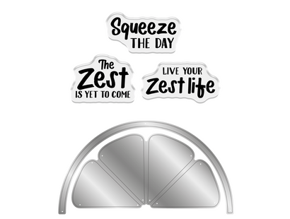 Crafter’s Companion Stamp, Die and Template - Live your Zest Life