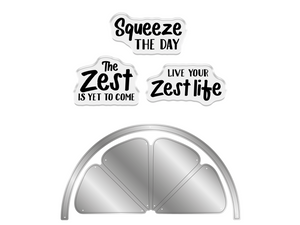Crafter’s Companion Stamp, Die and Template - Live your Zest Life