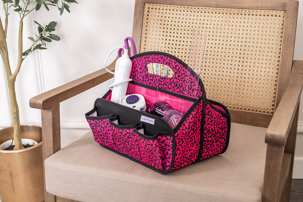 Crafter's Companion Portable Tote - Raspberry Cheetah