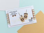 Crafters Companion Tea & Coffee Collection Photopolymer Stamp Set - Coffee O'Clock