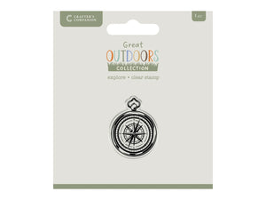 Crafters Companion The Great Outdoors Clear Acrylic Stamp Set - Explore