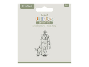 Crafters Companion The Great Outdoors Clear Acrylic Stamp Set - New Adventures