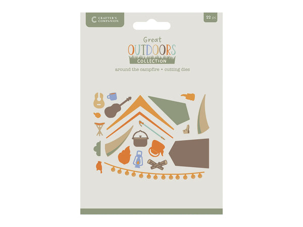 Crafters Companion The Great Outdoors Metal Die Set - Around the Campfire