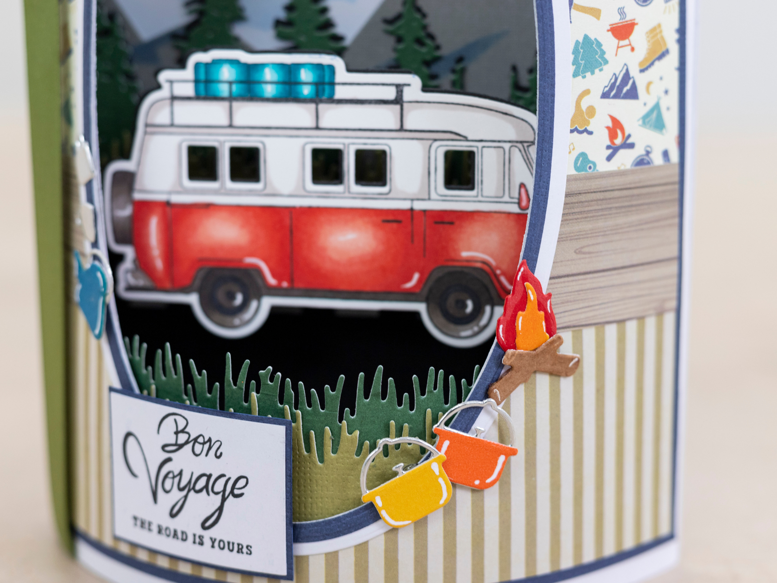 Crafters Companion The Great Outdoors Stamp & Die Set - Enjoy the Journey