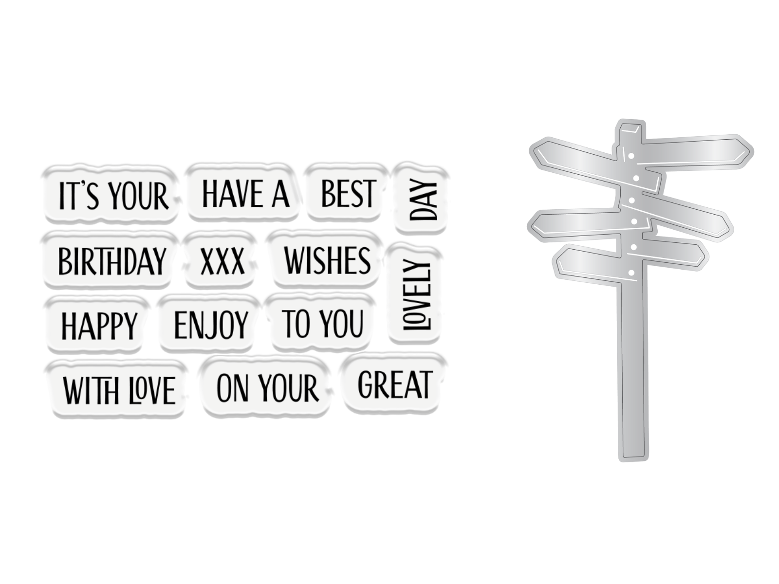 Crafters Companion The Great Outdoors Stamp & Die Set - Wander Lust