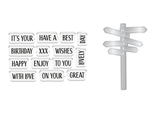 Crafters Companion The Great Outdoors Stamp & Die Set - Wander Lust