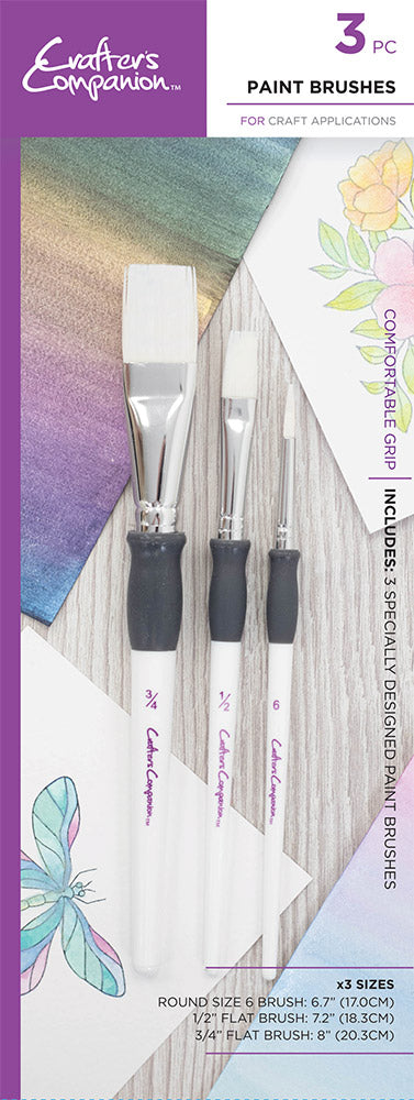 Crafter's Companion Paintbrushes 3 Pack
