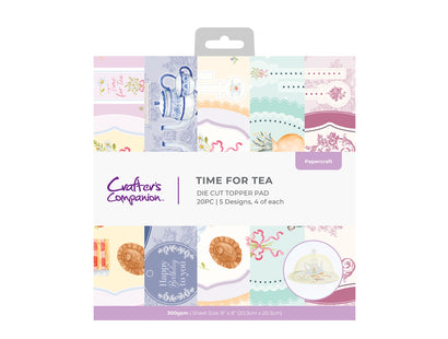 Crafter's Companion 8"x8" Topper Pad - Time for Tea